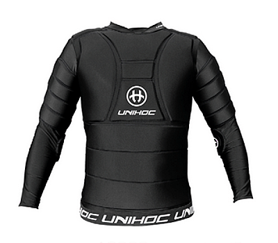 Unihoc kamizelka bramkarska Flow black/white JR