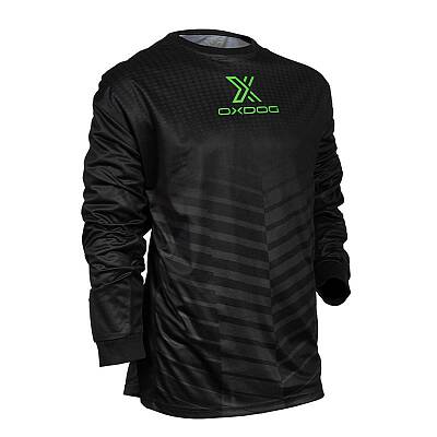Oxdog koszulka bramkarski X2 Light Goalie Shirt SR Black-Green No Padding