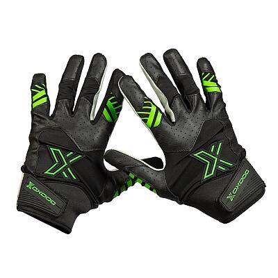 Oxdog X2 Skin Goalie Glove Black-Green SR