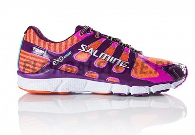 Salming Speed 5 Shoe Women Shocking Orange/Dark Orchid