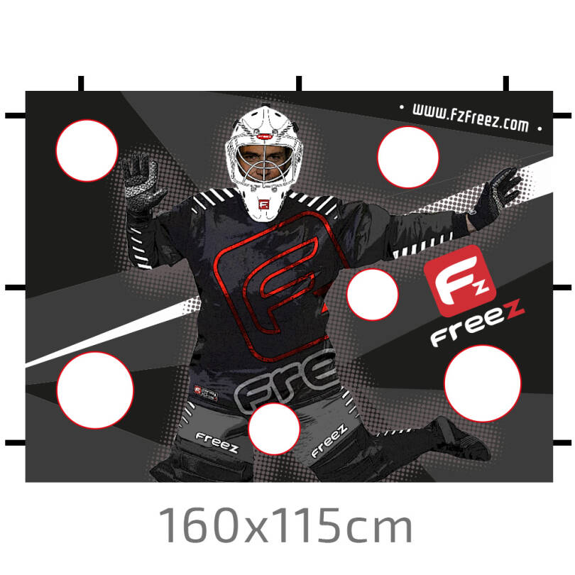 Freez Floorball Goal Buster 160 x 115 Black