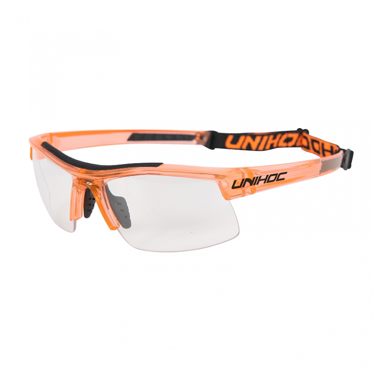 Unihoc okulary Energy kids crystal orange/black