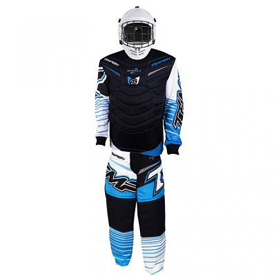 Tempish zestaw bramkarski Respect2 JR Blue + kask Hector basic white