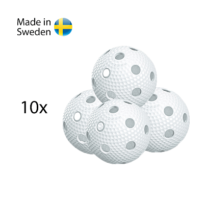 Salming piłeczki Aero Ball White 10 pack