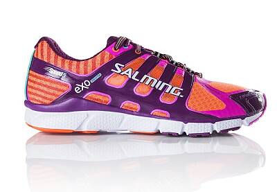 Salming Speed 5 Shoe Women Shocking Orange/Dark Orchid