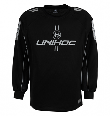 Unihoc Goalie Sweater Alpha Black/Silver