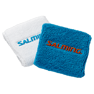 Salming Wristband Short 2-pack White/CyanBlue