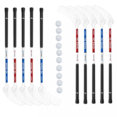 Set unihokejowy Freez Spike 35 blue round MB 75cm (10 kijów)