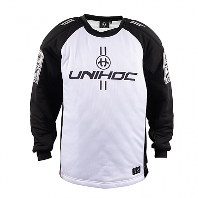 Unihoc Goalie Sweater Alpha white/black