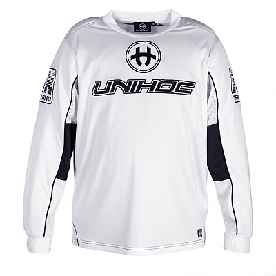 Unihoc bluza bramkarska Inferno All White JR