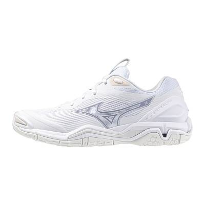 Mizuno Wave Stealth 6 / White/Aleutian/Cloud Pink