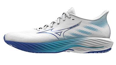 Mizuno Wave Rider 28 / White/Mugen Blue/River Blue