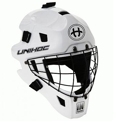 Unihoc Inferno 44 White  maska bramkarza