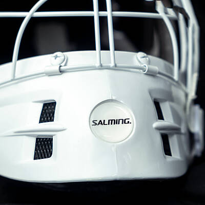 Salming Phoenix Elite Helmet White Shiny