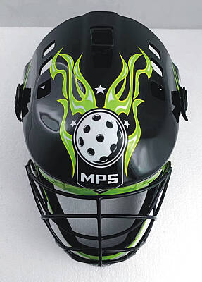 MPS kask Pro Flame - Black/Green