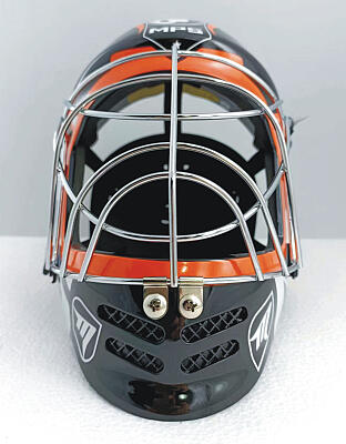 MPS kask Pro Flame - Black/Orange/Chrome