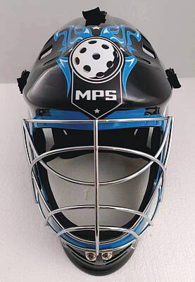 MPS kask Pro Flame - Black/Blue/Chrome