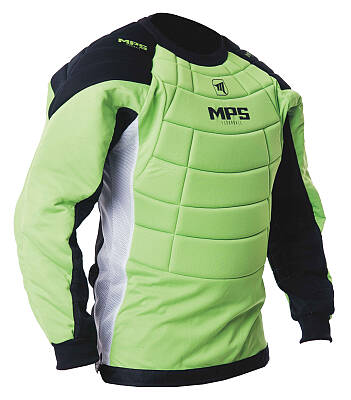 MPS Green zestaw bramkarski + Pro Flame - Black/Green + Unihokejowe rękawice MPS