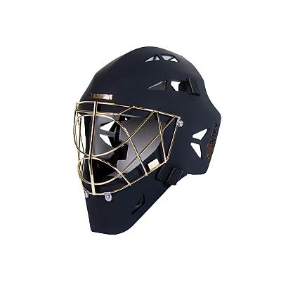 Blindsave Sharky Carbon Black/Gold Goalie Mask